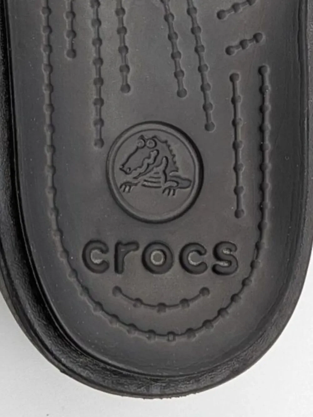 Crocs Size 7 $60 Black Huarache Strappy Comfort Slide Sandals Casual Lightweight